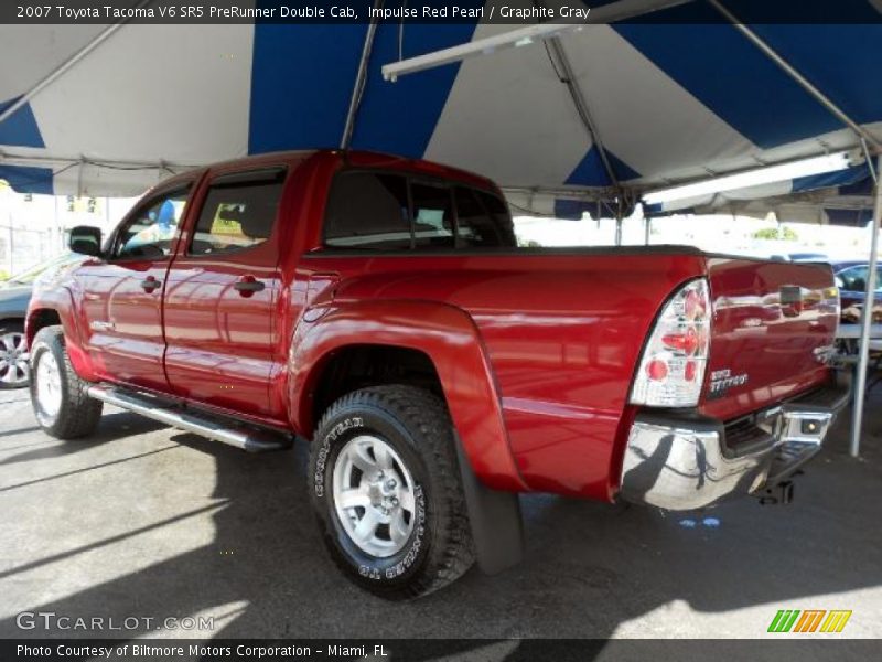 Impulse Red Pearl / Graphite Gray 2007 Toyota Tacoma V6 SR5 PreRunner Double Cab