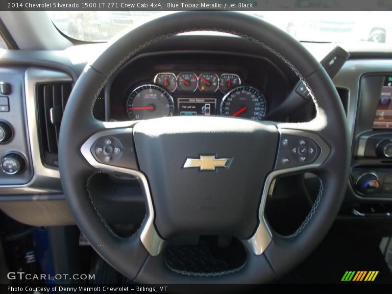 Blue Topaz Metallic / Jet Black 2014 Chevrolet Silverado 1500 LT Z71 Crew Cab 4x4