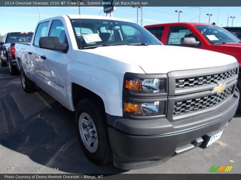 Summit White / Jet Black/Dark Ash 2014 Chevrolet Silverado 1500 WT Crew Cab