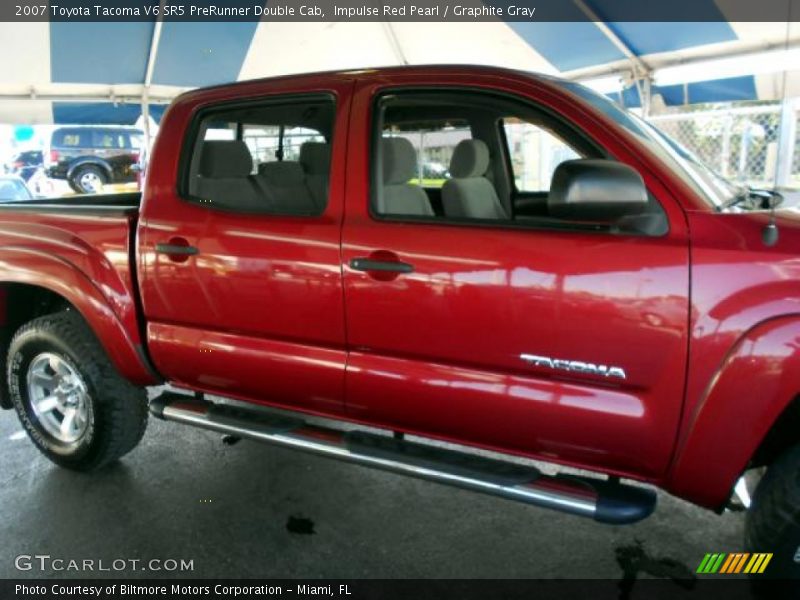 Impulse Red Pearl / Graphite Gray 2007 Toyota Tacoma V6 SR5 PreRunner Double Cab
