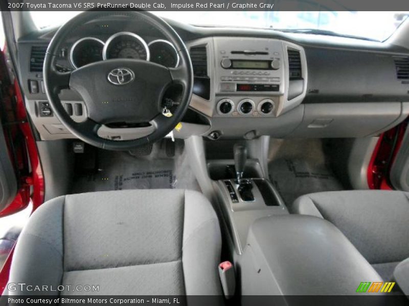 Impulse Red Pearl / Graphite Gray 2007 Toyota Tacoma V6 SR5 PreRunner Double Cab