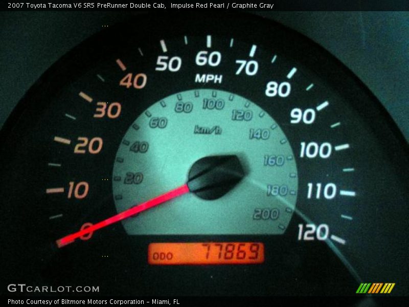 Impulse Red Pearl / Graphite Gray 2007 Toyota Tacoma V6 SR5 PreRunner Double Cab