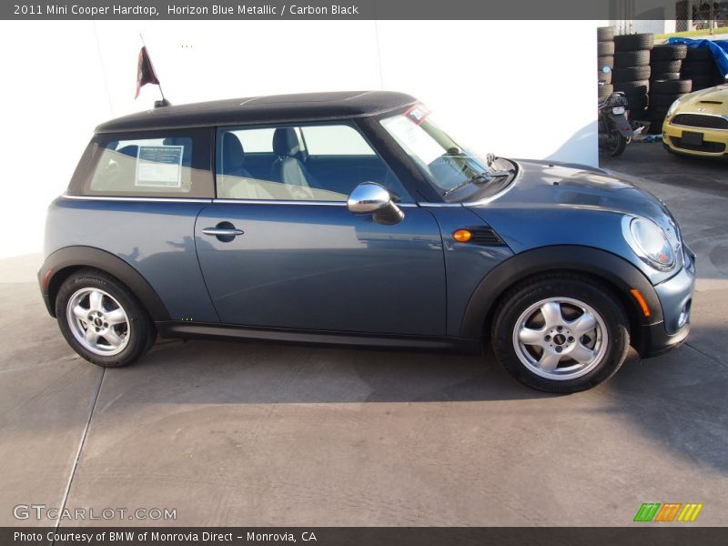 Horizon Blue Metallic / Carbon Black 2011 Mini Cooper Hardtop