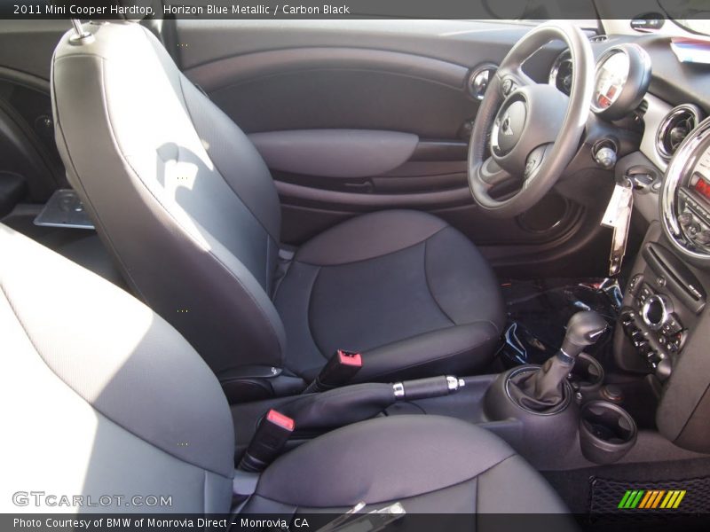Horizon Blue Metallic / Carbon Black 2011 Mini Cooper Hardtop
