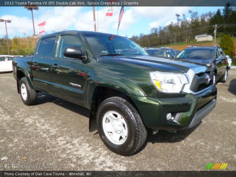Spruce Green Mica / Graphite 2013 Toyota Tacoma V6 SR5 Double Cab 4x4