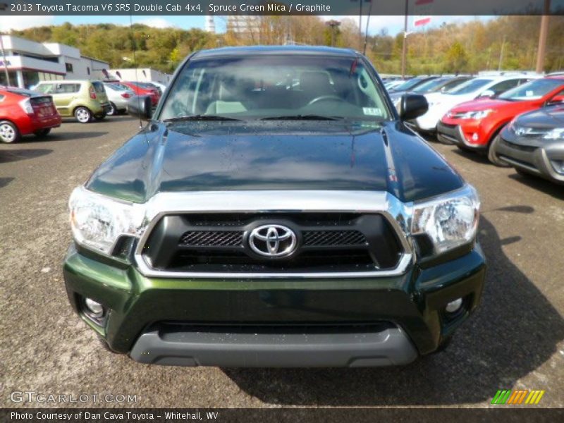 Spruce Green Mica / Graphite 2013 Toyota Tacoma V6 SR5 Double Cab 4x4