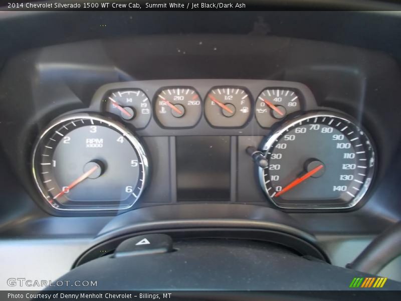 Summit White / Jet Black/Dark Ash 2014 Chevrolet Silverado 1500 WT Crew Cab