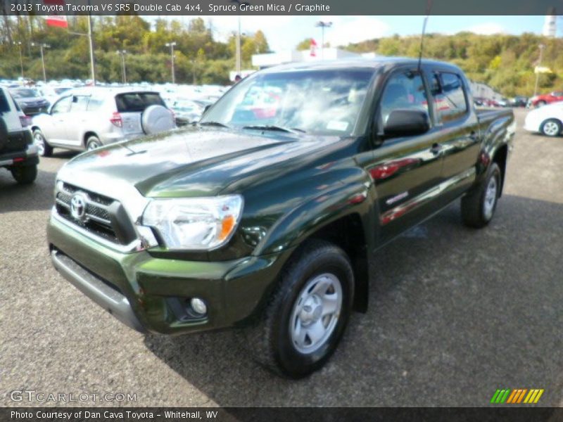 Spruce Green Mica / Graphite 2013 Toyota Tacoma V6 SR5 Double Cab 4x4