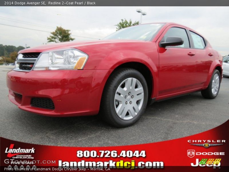 Redline 2-Coat Pearl / Black 2014 Dodge Avenger SE