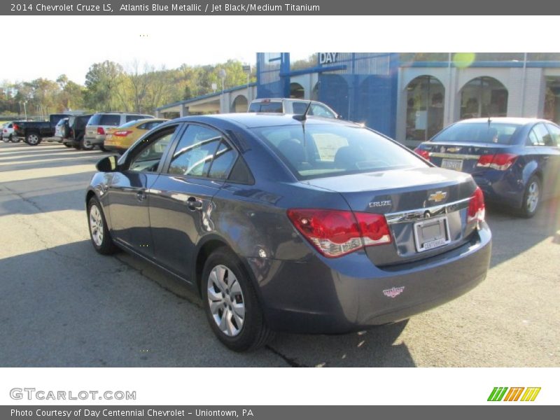 Atlantis Blue Metallic / Jet Black/Medium Titanium 2014 Chevrolet Cruze LS