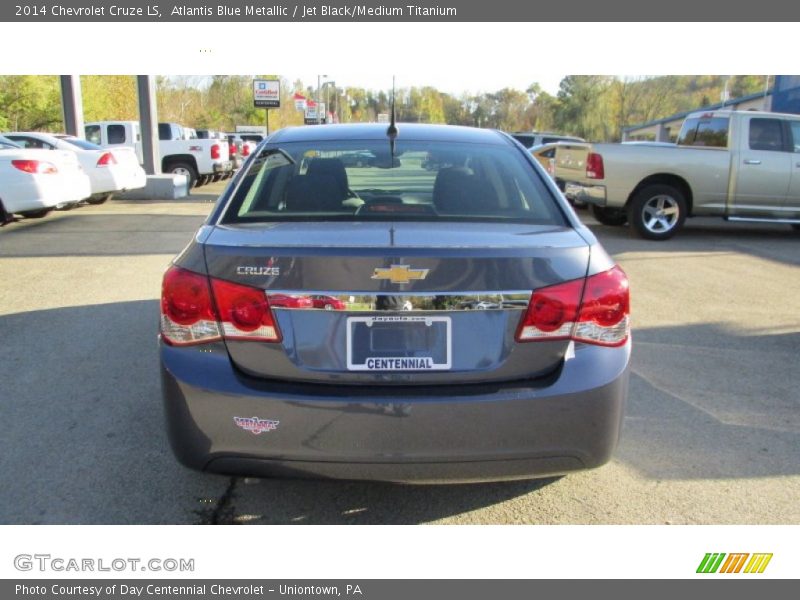 Atlantis Blue Metallic / Jet Black/Medium Titanium 2014 Chevrolet Cruze LS