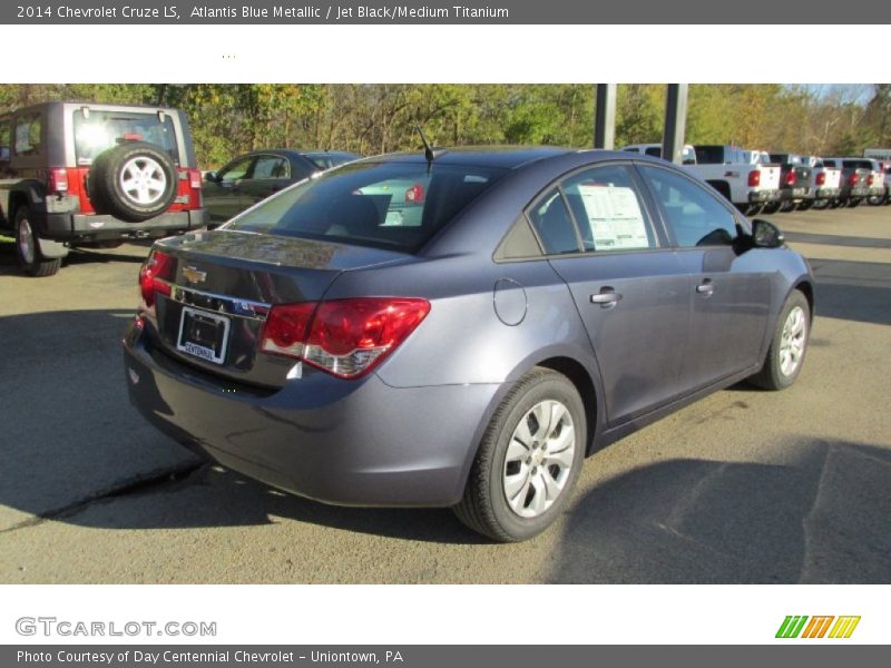 Atlantis Blue Metallic / Jet Black/Medium Titanium 2014 Chevrolet Cruze LS