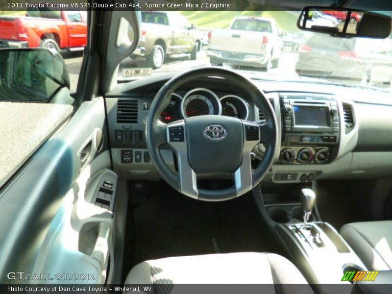 Spruce Green Mica / Graphite 2013 Toyota Tacoma V6 SR5 Double Cab 4x4