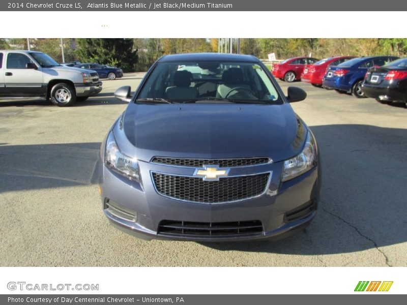 Atlantis Blue Metallic / Jet Black/Medium Titanium 2014 Chevrolet Cruze LS