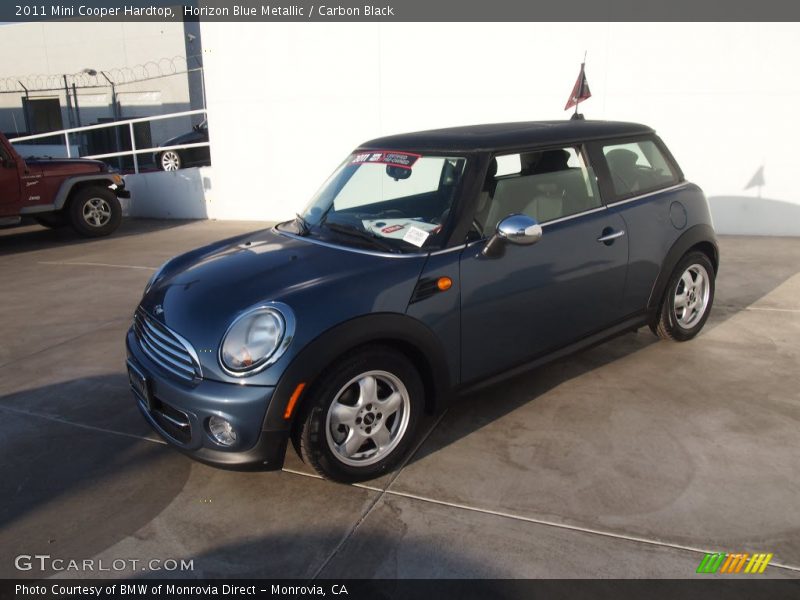 Horizon Blue Metallic / Carbon Black 2011 Mini Cooper Hardtop