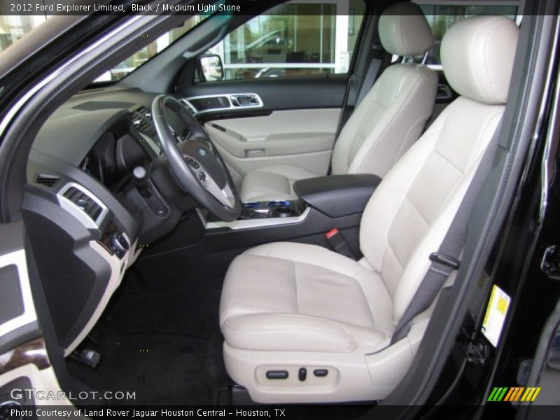 Black / Medium Light Stone 2012 Ford Explorer Limited