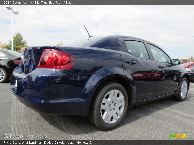 True Blue Pearl / Black 2014 Dodge Avenger SE