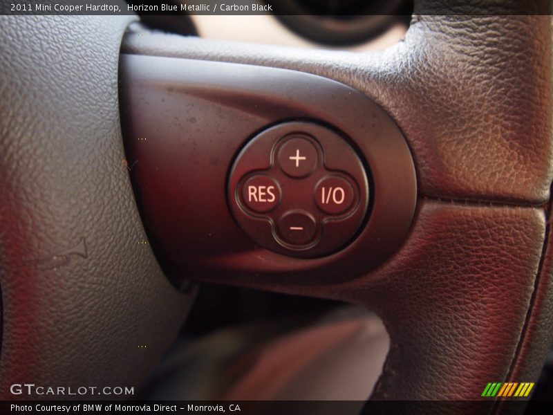 Horizon Blue Metallic / Carbon Black 2011 Mini Cooper Hardtop