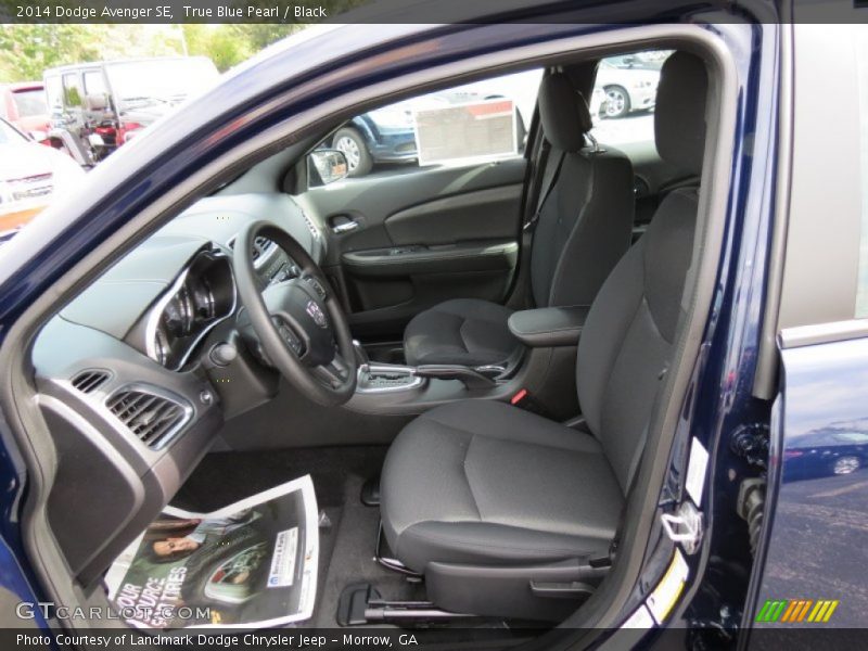 True Blue Pearl / Black 2014 Dodge Avenger SE