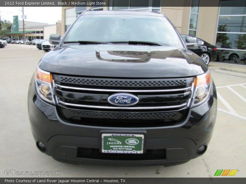 Black / Medium Light Stone 2012 Ford Explorer Limited