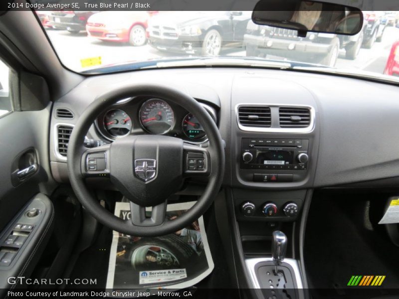 True Blue Pearl / Black 2014 Dodge Avenger SE