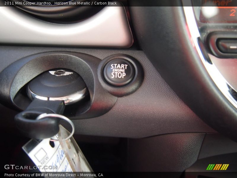 Horizon Blue Metallic / Carbon Black 2011 Mini Cooper Hardtop