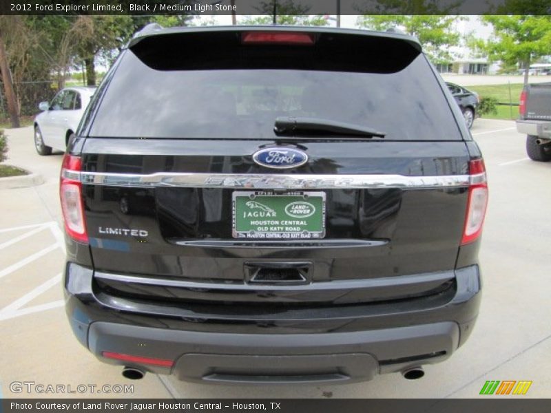 Black / Medium Light Stone 2012 Ford Explorer Limited