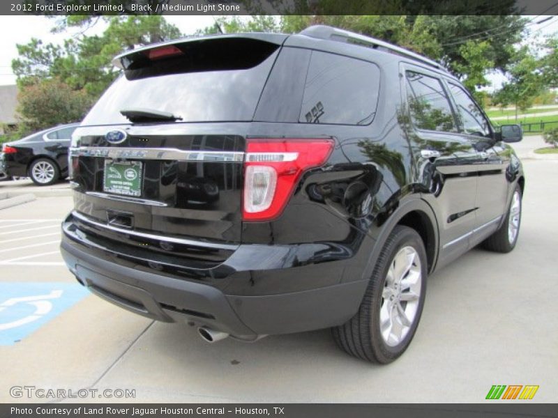 Black / Medium Light Stone 2012 Ford Explorer Limited