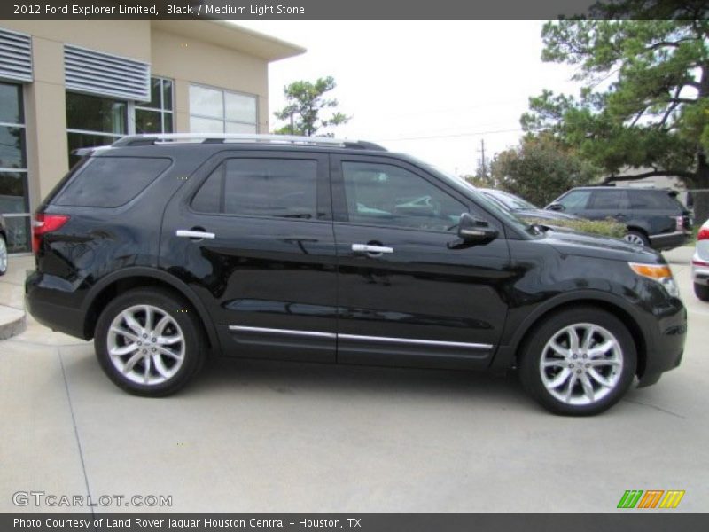 Black / Medium Light Stone 2012 Ford Explorer Limited