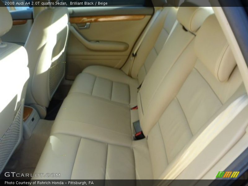 Brilliant Black / Beige 2008 Audi A4 2.0T quattro Sedan