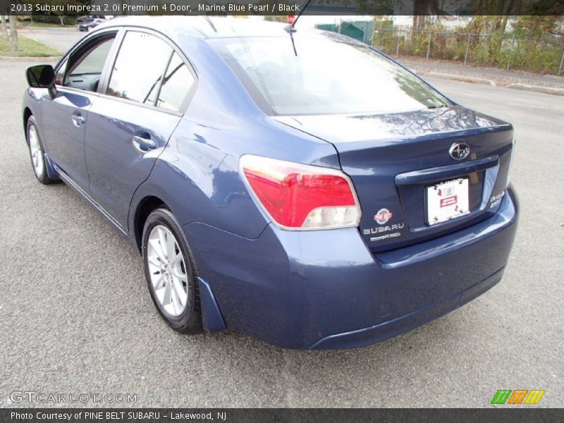 Marine Blue Pearl / Black 2013 Subaru Impreza 2.0i Premium 4 Door