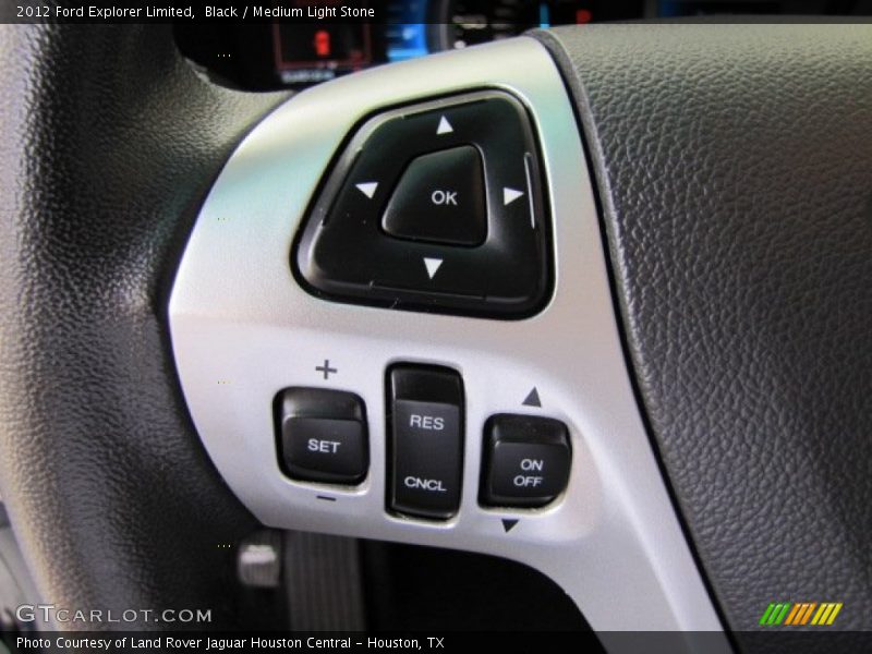 Black / Medium Light Stone 2012 Ford Explorer Limited
