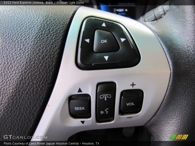 Black / Medium Light Stone 2012 Ford Explorer Limited