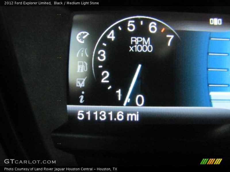 Black / Medium Light Stone 2012 Ford Explorer Limited