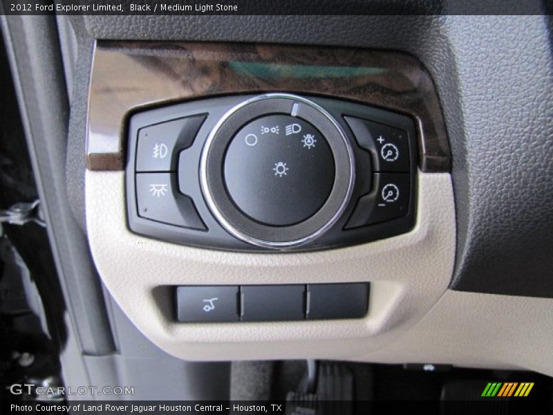 Black / Medium Light Stone 2012 Ford Explorer Limited