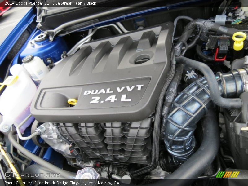 Blue Streak Pearl / Black 2014 Dodge Avenger SE