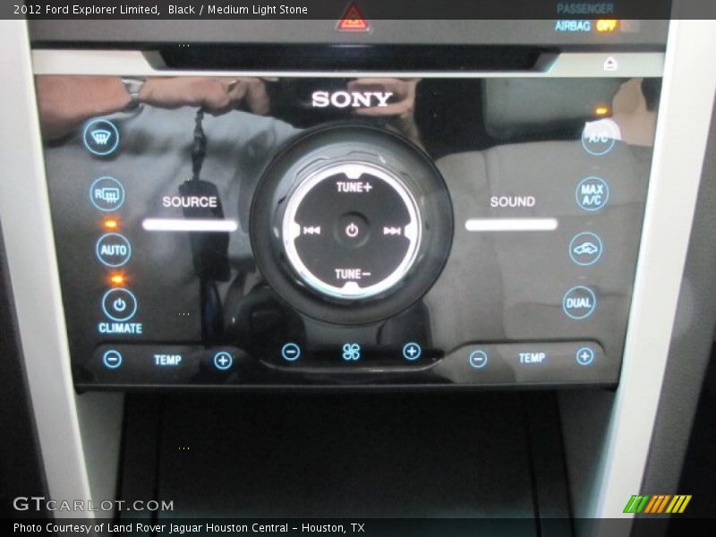 Black / Medium Light Stone 2012 Ford Explorer Limited