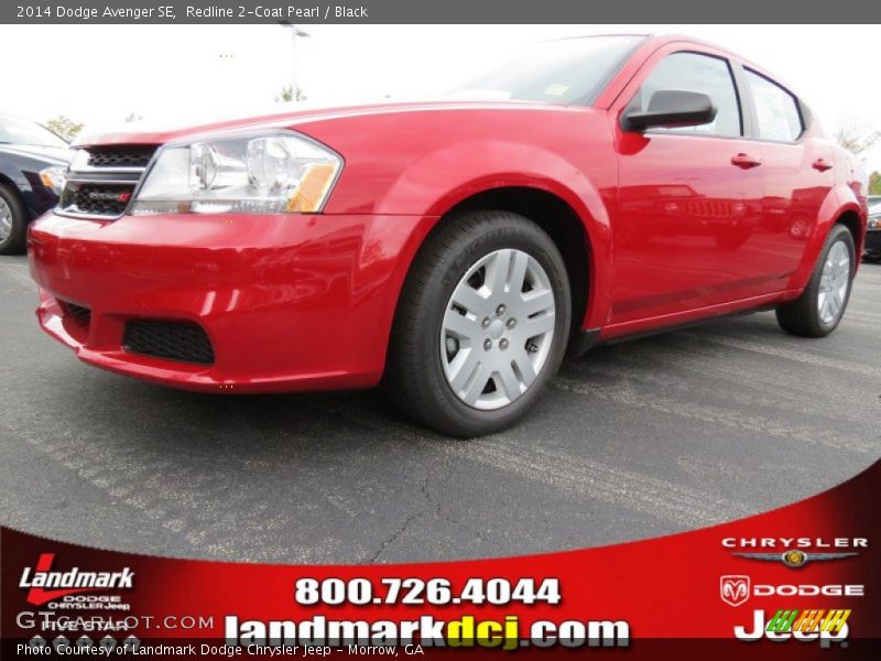 Redline 2-Coat Pearl / Black 2014 Dodge Avenger SE