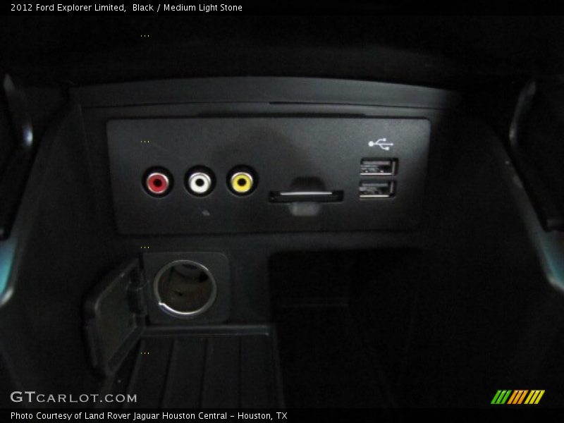 Black / Medium Light Stone 2012 Ford Explorer Limited