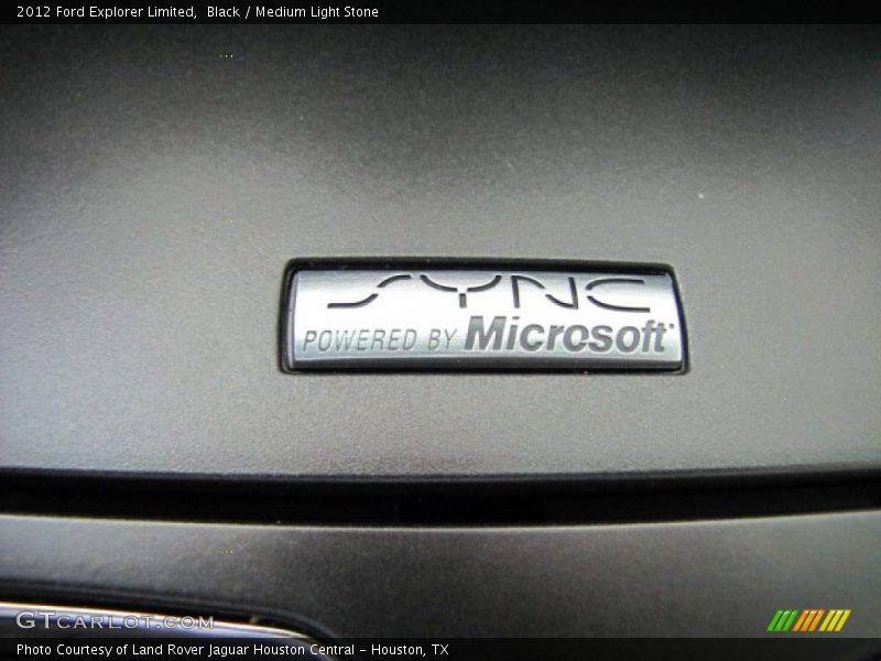 Black / Medium Light Stone 2012 Ford Explorer Limited