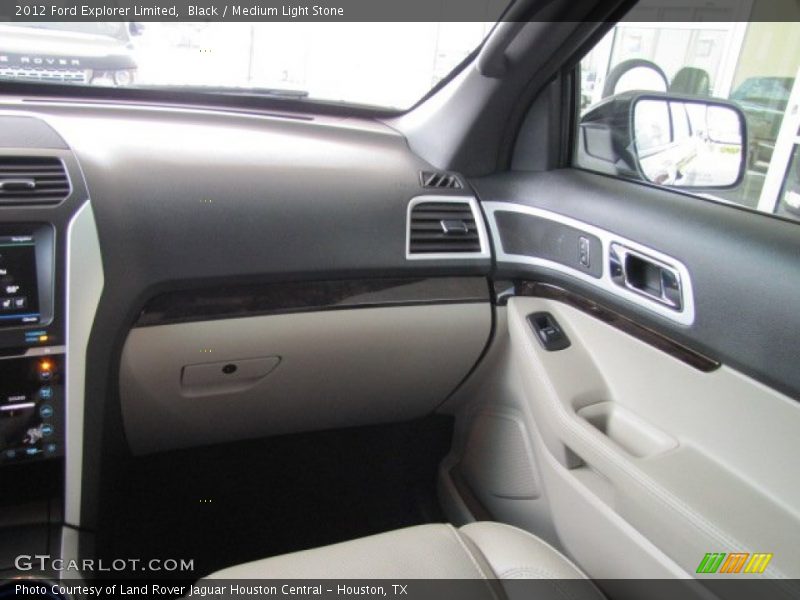 Black / Medium Light Stone 2012 Ford Explorer Limited