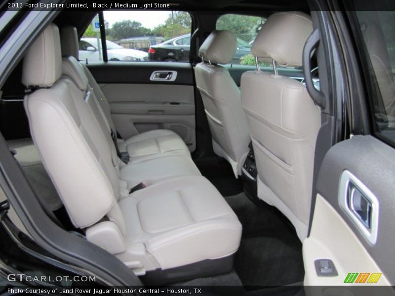 Black / Medium Light Stone 2012 Ford Explorer Limited