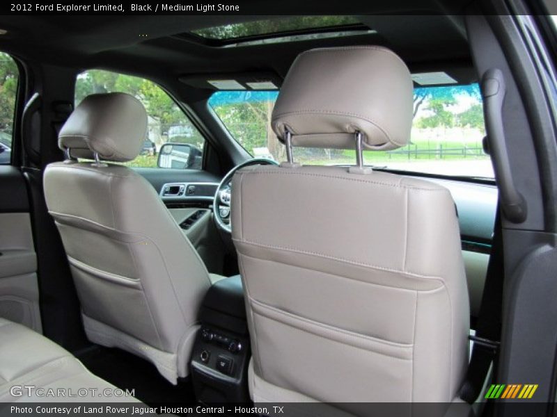Black / Medium Light Stone 2012 Ford Explorer Limited