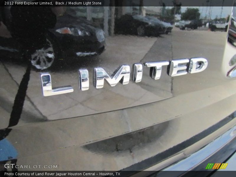 Black / Medium Light Stone 2012 Ford Explorer Limited