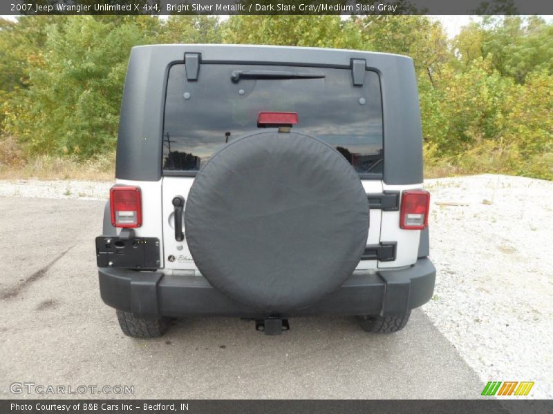 Bright Silver Metallic / Dark Slate Gray/Medium Slate Gray 2007 Jeep Wrangler Unlimited X 4x4