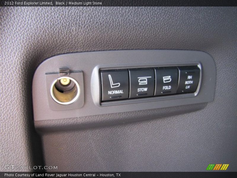 Black / Medium Light Stone 2012 Ford Explorer Limited
