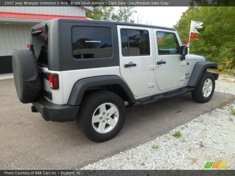 Bright Silver Metallic / Dark Slate Gray/Medium Slate Gray 2007 Jeep Wrangler Unlimited X 4x4