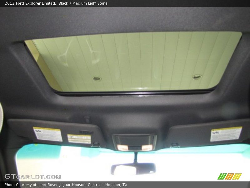 Black / Medium Light Stone 2012 Ford Explorer Limited