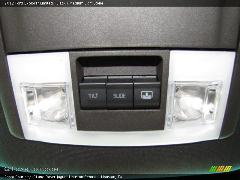 Black / Medium Light Stone 2012 Ford Explorer Limited
