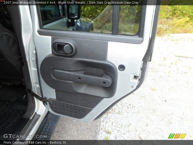 Bright Silver Metallic / Dark Slate Gray/Medium Slate Gray 2007 Jeep Wrangler Unlimited X 4x4